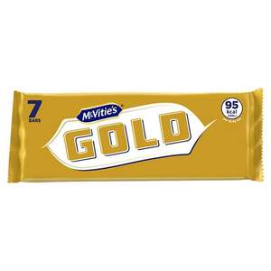 McVitie's Gold Caramel Flavour Biscuit Bars Multipack 7 x 128.4g