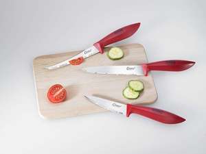 Clauss Microban Knife Kit - Red (Pack of 3)