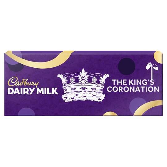 Cadbury Dairy Milk The King's Coronation Chocolate 850G - £6.00 Clubcard Price @ Tesco