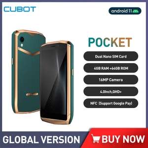 Cubot Pocket Mini Smartphone 4gb/64gb "welcome deal" - £98.04 @ AliExpress BlackBeer Store