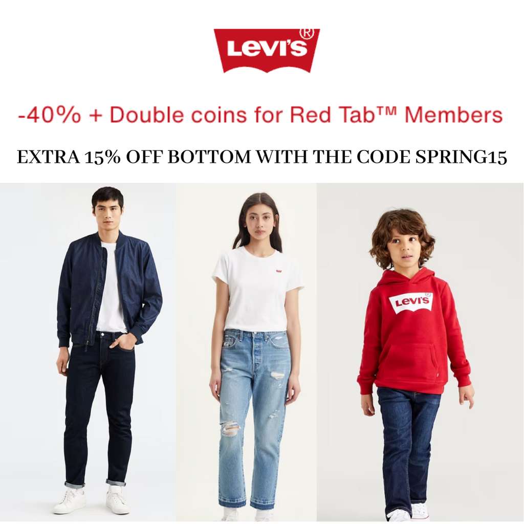Sale Up to 40% Off + Extra 15% Off Bottoms With Code + Free Shipping For  Members - @ Levi's | hotukdeals