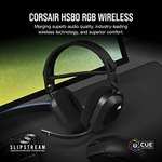 CORSAIR HS80 RGB WIRELESS Multiplatform Gaming Headset Black / White
