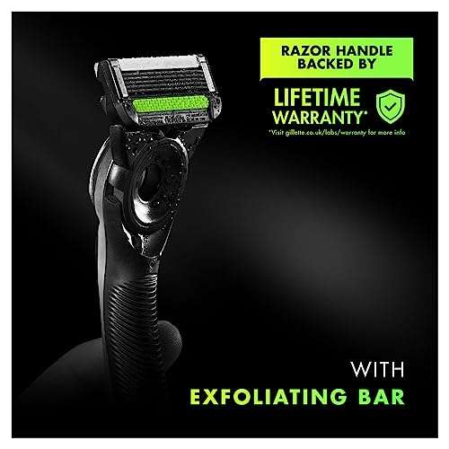 Fusion - Gillette Labs Men's Razor + 8 Razor Blade Refills with Exfoliating Bar