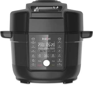 Instant Pot Duo Crisp with Ultimate Lid Air Fryer + Multi-Cooker, Pressure Cooker, Slow Cooker, Steamer, Grill, Sauté pan, 1500W, 6.2L