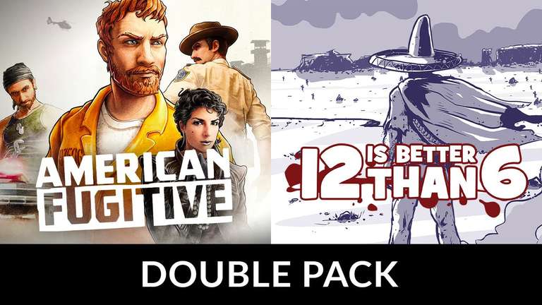 American Fugitive & 12 is Better than 6 (Fugitives and Outlaws Double Pack) (PC/STEAM) £1 @ Fanatical