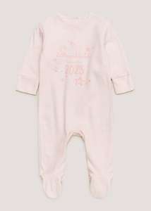 Baby Pink Born in 2023 Sleepsuit (Tiny Baby-18mths) - Age 0 - 3 Months