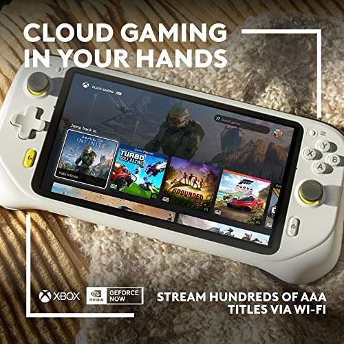 Logitech G Cloud Gaming Handheld, Portable Gaming Console 1080P 7-Inch Touchscreen, Xbox Cloud Gaming, NVIDIA GeForce NOW, Google Play