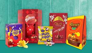 Large Easter Eggs £2 (e.g Mars 252g, Celebrations 220g + 20 Other Varieties) - Clubcard Price @ Tesco