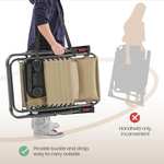 Yaheetech 3PCS Zero Gravity Recliner Portable Foldable Sunlounger Table Set w/Pillow & Carry Strap - Beige with voucher @ Yaheetech UK