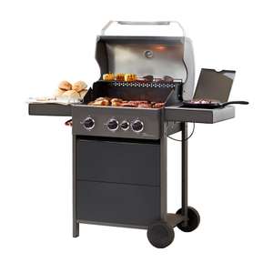 Stealth 3000 Three Burner Gas BBQ + Side Burner - Includes 5 Year Warranty & Express Delivery - £239.99 Using Code @ Tower