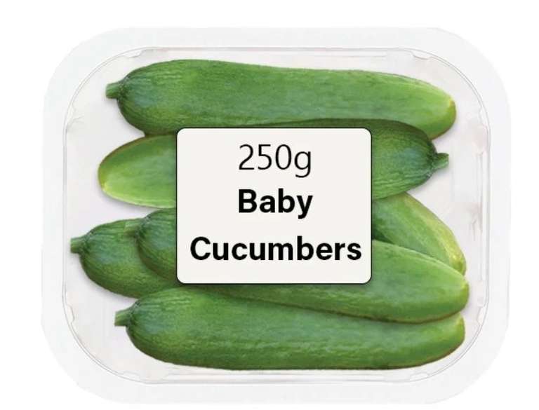 250g Baby Cucumbers 79p instore @ Farmfoods