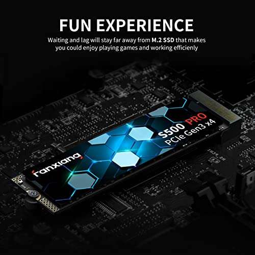 fanxiang S500 Pro 1TB NVMe SSD M.2 PCIe Gen3x4 TLC £35.08 with voucher Sold by LDCEMS and Fulfilled by Amazon