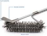 Gelrova 18" BBQ Woven Stainless Steel Grill Brush with Scraper £4.89 With Voucher Sold By AFEI GLOBAL LTD and Fulfilled by Amazon