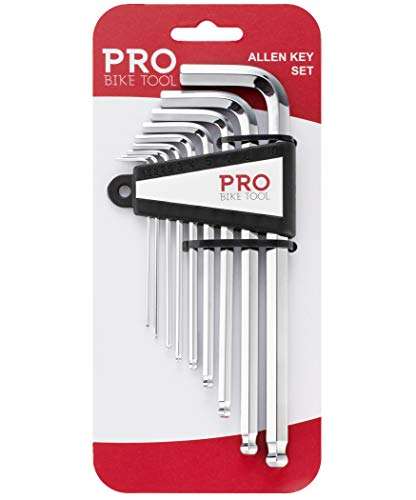 PRO BIKE TOOL Allen Key, Hex Wrench, -9 Heat Treated S2 Steel Hex Tools £8.49 with voucher Sold by pro-biketool Dispatched by Amazon