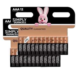 Duracell Plus MN2400 AAA Alkaline Batteries (Pack of 24) £13.06 S&S - Possibly cheaper with voucher on 1st S&S