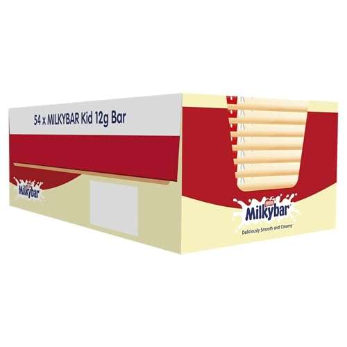 Milkybar White Chocolate Kid Bars, 54 x 12 g (£8.33/£8.82 Subscribe & Save)