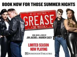 Grease The Musical, Dominion Theatre London, Tickets From £17.50 - Selected Dates Via Netherlander