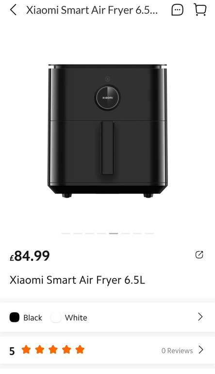 Xiaomi 6.5lt Smart Airfryer with voucher