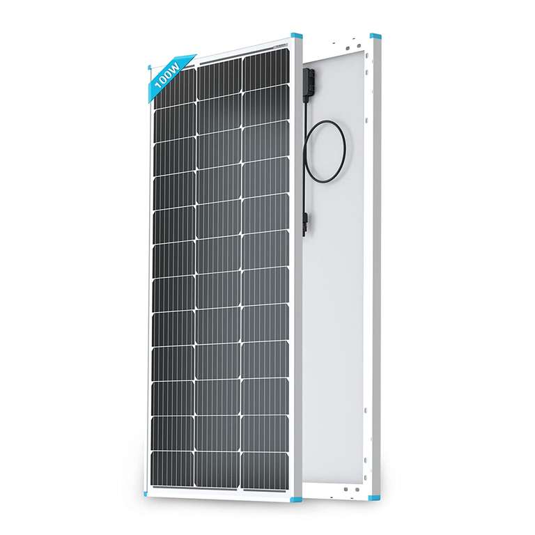 Renogy 100W Solar Panel 12 V High-Efficiency Monocrystalline Module PV Power for Motorhome - £74.99 Sold by RENOGY @ Amazon