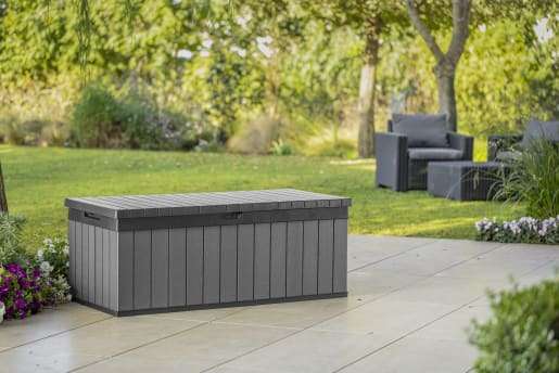 Keter Darwin 380L Outdoor Storage Box - Grey £85 + Free Click and Collect @ Wickes