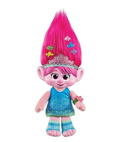 Mattel Trolls Queen Poppy Plush Toy with Lights & Sounds at Amazon for ...