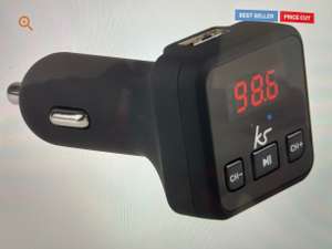 Kitsound Bluetooth to FM Transmitter £9.99 click and collect at Halfords