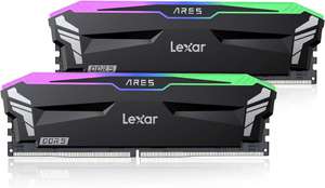 Lexar ARES RGB 6400MHZ DDR5 32GB dual channel kit (CL32-38-38-76 timings and Intel XMP3/AMD EXPO profiles)