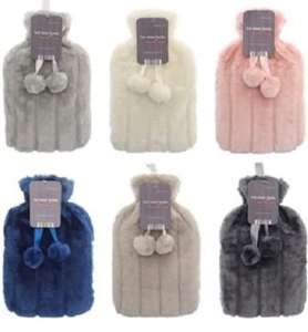 2 Litre Hot Water Bottle with Faux Fur Cover + Pom Poms - Random Colour Selection £7.49 Dispatches from Amazon Sold by Get Trend