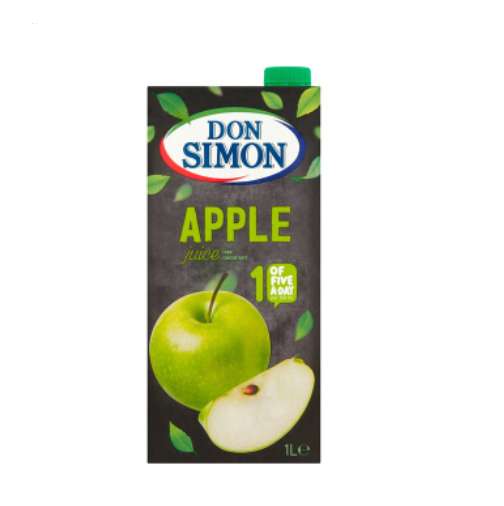 Don Simon apple juice 1L 38p at sainsbury's Bedford