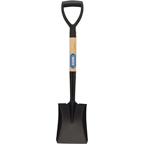 Draper 15073 Square Mouth Mini Shovel with Wood Shaft, 0 V, Black £4.95 @ Amazon