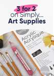 Art And Craft SALE - Prices From 50p - Pack Of 32 Oil Pastels £2, A5 Sketch Pad £2 + More (Free Collection Over £10) @ The Works