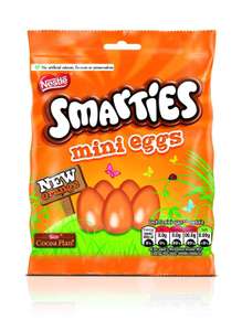 Smarties Mini Eggs Orange 80g are 49p @ Farmfoods Huddersfield
