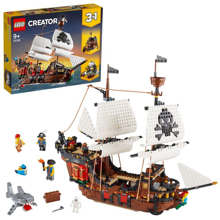 LEGO 31109 Creator 3-in-1 Pirate Ship - Discount at Checkout