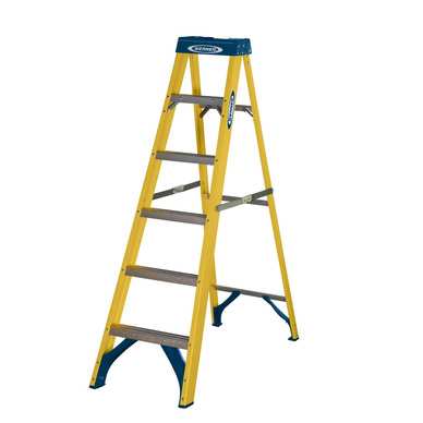 Werner Fibreglass Swingback Step Ladder 6 Tread SWH 2.59m (Free C&C)