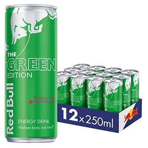 Red Bull Energy Drink Green Edition Cactus 250 ml x12 - £13.50 S&S / £10.50 S&S with Possible 20% Voucher Available