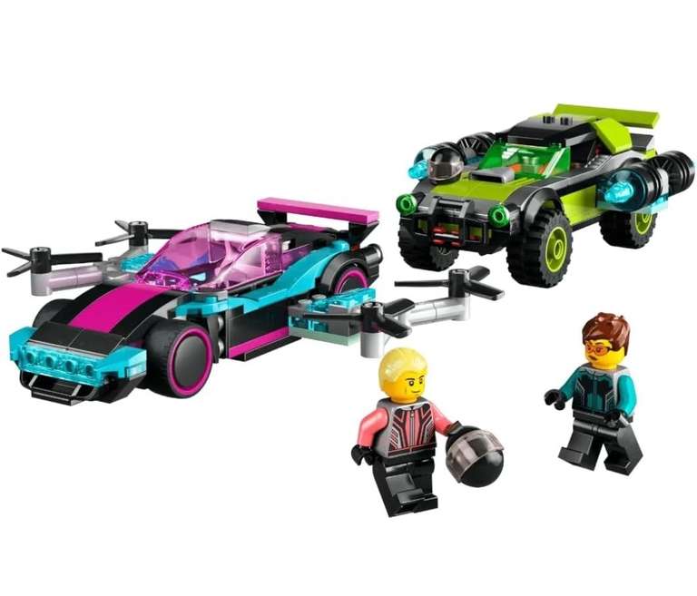 LEGO City Modified Racing Cars 2K DRIVE Toys Set - 2 cars & 2 minfigs 60396 - Free Click & Collect