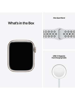 Apple Watch Series 7 GPS 41mm - £309 / 45mm £319 - Starlight/Nike Sport Band with Click & Collect @ Argos