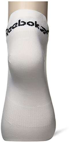 Reebok Women's Tech Style Ankle Socks, White (3 Pack) - £4 @ Amazon