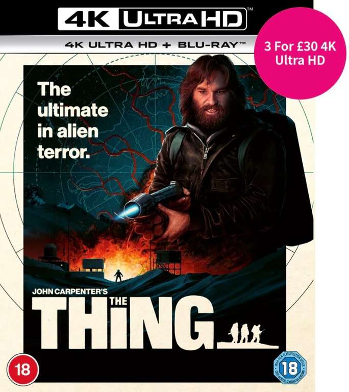 3 For £30 4K Ultra HD + Blu-ray eg. The Thing, The Lost Boys, The Shining, Jaws + More