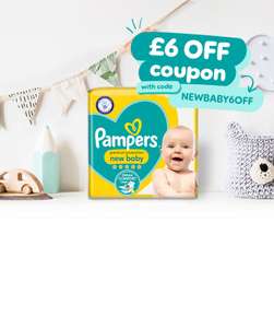GET £6 OFF Pampers Premium Protection New Baby Nappies with Pampers Club app
