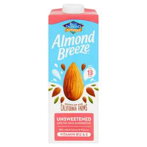 Blue Diamond Almond Breeze Almond drink 1 litre for £1 at Sainsbury's (Apr 27 - May 17)