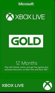 Xbox Live Gold Membership - UK/EU - 12 Months (code)