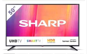 Sharp 50BJ3K 50" 4K Ultra HD Smart LED TV with Freeview HD £279 With code @ Box.co.uk