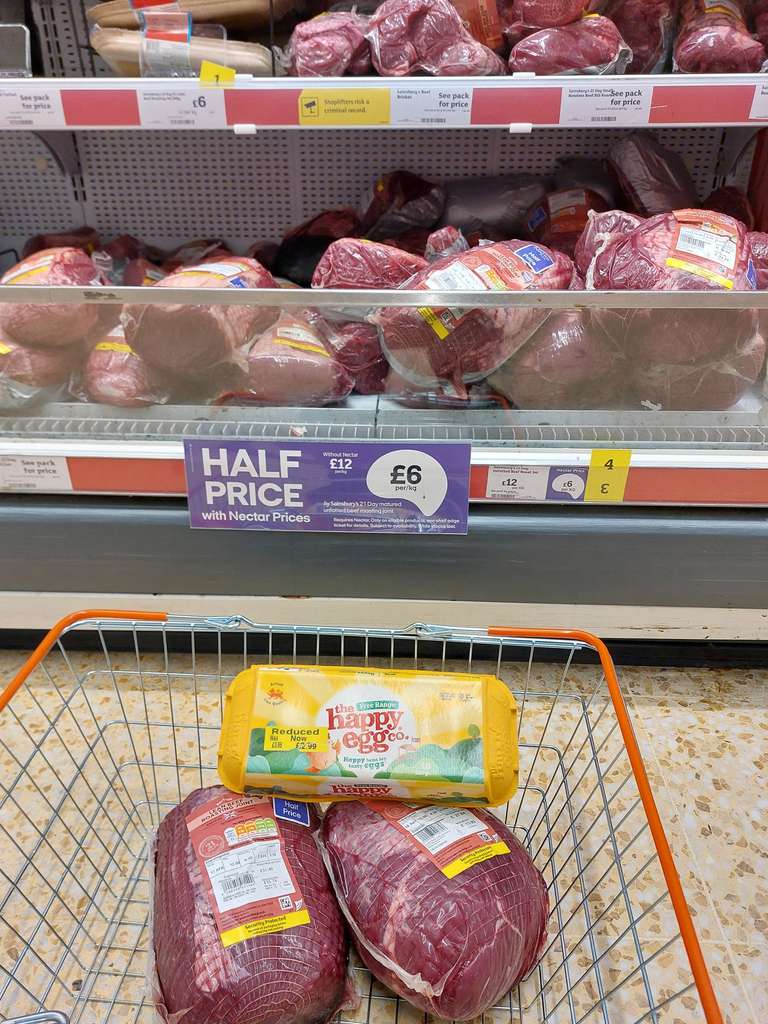 Lean Beef Roasting Joint - £6 per kg - Nectar Price - Instore Talbot Heath