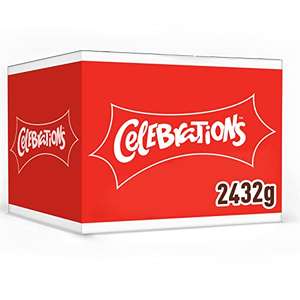 Celebrations Milk Chocolates Gift Bulk Box (Maltesers, Galaxy, Snickers & More), Perfect for Christmas, 2.4kg