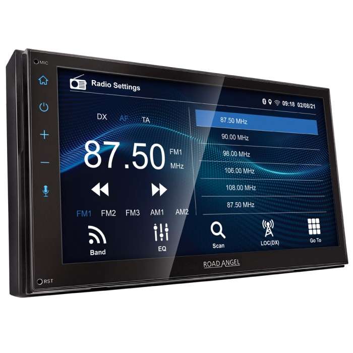 Road Angel RA-X721DAB 7" Touchscreen Double Din Car Play/ Android Auto Stereo (New damaged box)