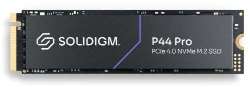 1TB - Solidigm P44 Pro PCIe Gen 4 x4 NVMe SSD - 7000MB/s, 3D TLC, 1GB Dram Cache, 750 TBW (PS5 Compatible) - £67.14 with code @ CCL / eBay