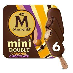 Magnum Mini Double Caramel & Double Chocolate Ice Cream Sticks 6x60ml £3.50 @ Sainsburys