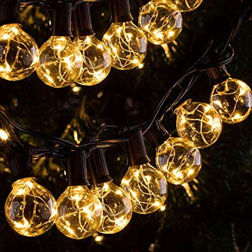Quntis IP65 Waterproof Outdoor LED String Lights 11.7M G40 Bulbs £15.98 with code Sold byTang Fang Trading co,ltd & Fulfilled by Amazon