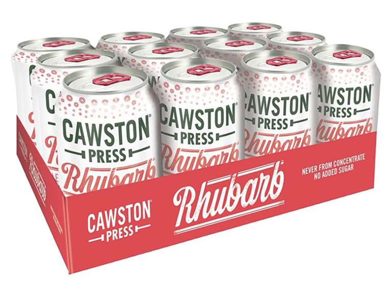 Cawston Cloudy Apple or Rhubarb 12 x 330ml Cans - £9 / £8.10 via sub and save + 10% voucher @ Amazon